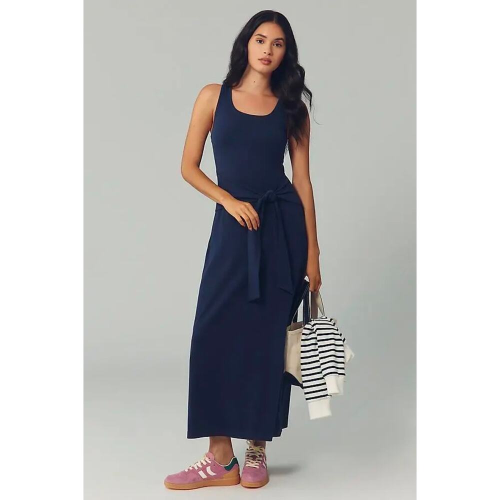 NWT LSPACE x Anthropologie Tie-Waist Maxi Dress. Size L. Ret $119. 100% Cotton